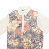 Womens Printed Blouse Yellow Floral M