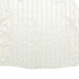 Womens Printed Blouse Yellow Long Sleeve Striped 3XL