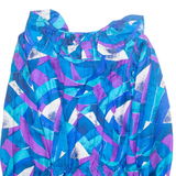 Womens Printed Top Purple Long Sleeve Crazy Pattern M