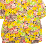 NEW TAST Womens Printed Blouse Yellow Crazy Pattern M