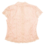 Womens Printed Top Pink Floral M