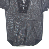 Sheer Womens Top Black M