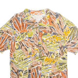 Womens Printed Blouse Brown Crazy Pattern M