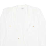 Womens Blouse White Long Sleeve XL