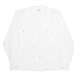 Womens Blouse White Long Sleeve XL