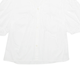 Womens Blouse White V-Neck L