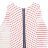 JOULES Womens Printed Top Red Long Sleeve Striped UK 14