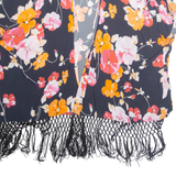 PHASE EIGHT Womens Kimono Blouse Blue Floral L