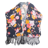 PHASE EIGHT Womens Kimono Blouse Blue Floral L