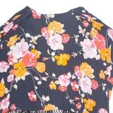PHASE EIGHT Womens Kimono Blouse Blue Floral L