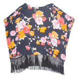 PHASE EIGHT Womens Kimono Blouse Blue Floral L