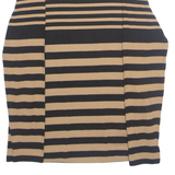 HOBBS Womens Printed Top Brown Long Sleeve Striped M