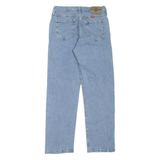 WRANGLER Mens Jeans Blue Regular Straight Stone Wash W28 L30
