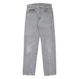 LEVI'S Mens Jeans Grey Slim Straight 90s W32 L34
