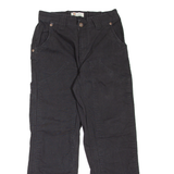DICKIES Carpenter Workwear Womens Trousers Black Regular Straight W26 L26