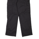 DICKIES Cargo Workwear Mens Trousers Black Loose Tapered W34 L32