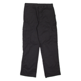 DICKIES Cargo Workwear Mens Trousers Black Loose Tapered W34 L32