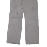 DICKIES Cargo Womens Trousers Grey Relaxed Straight W30 L28