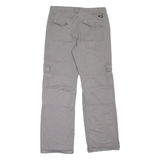 DICKIES Cargo Womens Trousers Grey Relaxed Straight W30 L28