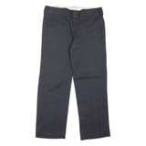 DICKIES Workwear Mens Trousers Black Slim Straight W30 L33