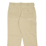 CARHARTT Workwear Mens Trousers Beige Relaxed Straight W34 L30