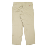 DICKIES 874 Workwear Mens Trousers Beige Regular Straight W38 L30