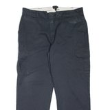 DICKIES Cargo Workwear Mens Trousers Black Regular Straight W38 L30