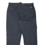 DICKIES Cargo Workwear Mens Trousers Black Regular Straight W38 L30