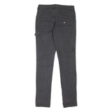 DICKIES Carpenter Workwear Womens Trousers Black Slim Skinny W28 L30