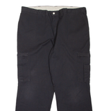 DICKIES Cargo Workwear Mens Trousers Black Regular Straight W40 L32