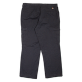 DICKIES Cargo Workwear Mens Trousers Black Regular Straight W40 L32
