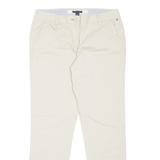TOMMY HILFIGER Chino Womens Trousers Beige Regular Tapered W32 L30