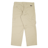 DICKIES Cargo Workwear Mens Trousers Beige Relaxed Straight W38 L30