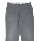 DICKIES 874 Workwear Mens Trousers Grey Regular Straight W38 L28