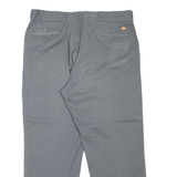 DICKIES 874 Workwear Mens Trousers Grey Regular Straight W38 L28