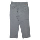 DICKIES 874 Workwear Mens Trousers Grey Regular Straight W38 L28