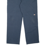 DICKIES Double Knee Workwear Mens Trousers Blue Regular Straight W38 L32
