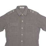VARENZO Mens Plain Shirt Grey M