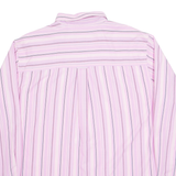 CHAPS Mens Shirt Pink Pinstripe Long Sleeve L