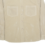 HAPPY MODE Western Womens Plain Shirt Beige Long Sleeve M