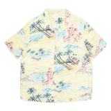 H&M Beach Mens Shirt Yellow Floral M