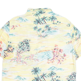 H&M Beach Mens Shirt Yellow Floral M