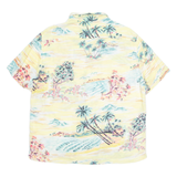 H&M Beach Mens Shirt Yellow Floral M