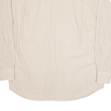 BOSS HUGO BOSS Mens Shirt Beige Pinstripe Long Sleeve L