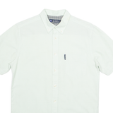 BEN SHERMAN Mens Plain Shirt Green S