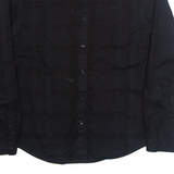 GUESS Slim Fit Mens Plain Shirt Black Long Sleeve M