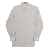 METZGER Mens Plain Shirt Grey Long Sleeve S