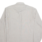 METZGER Mens Plain Shirt Grey Long Sleeve S