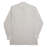 METZGER Mens Plain Shirt Grey Long Sleeve S