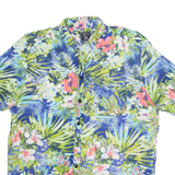 LIBRE Mens Shirt Blue Floral M